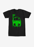 Star Wars Halloween Dripping Boba Fett Helmet T-Shirt
