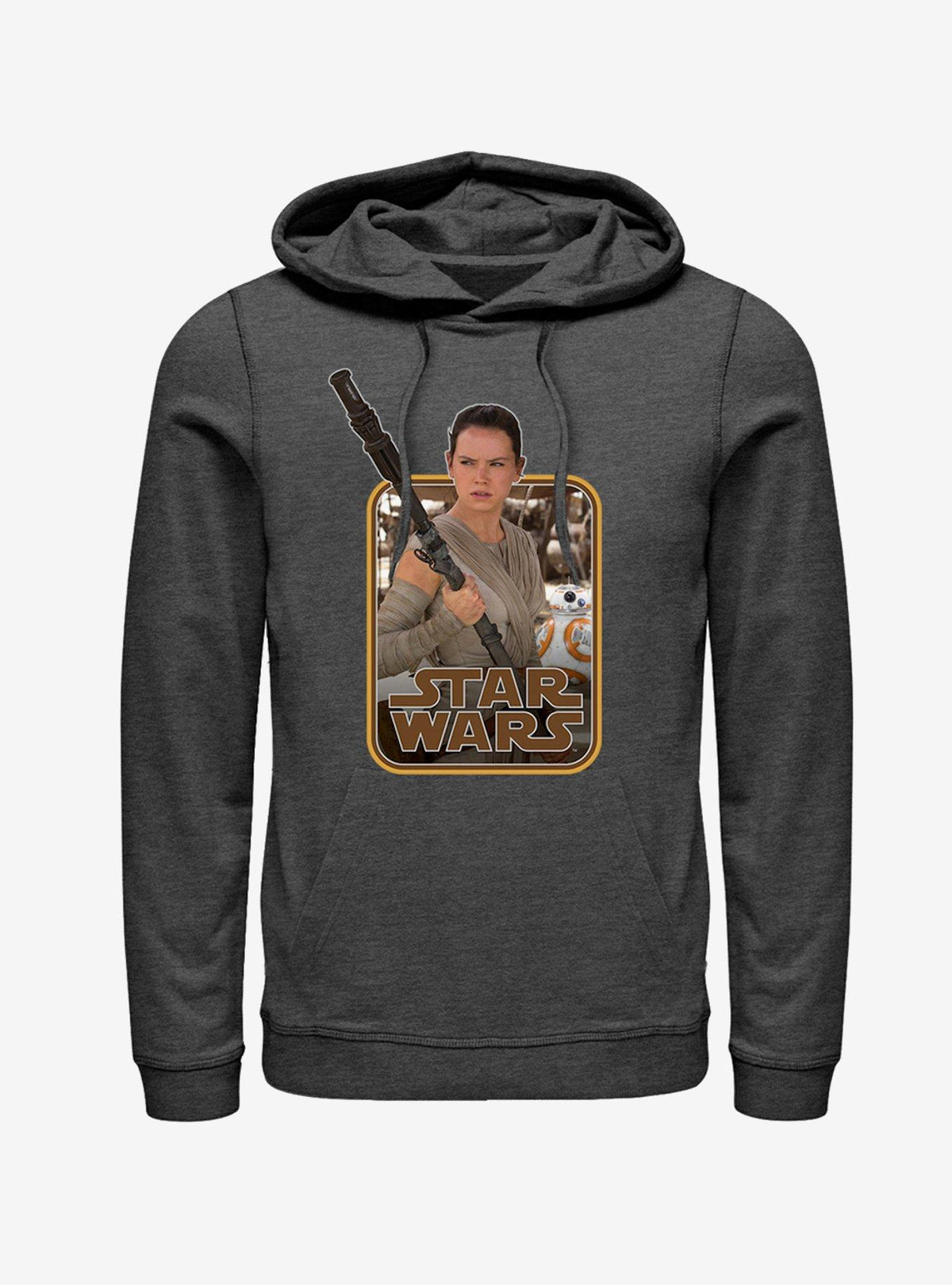 space adventure Retro Rey and BB-8 Hoodie