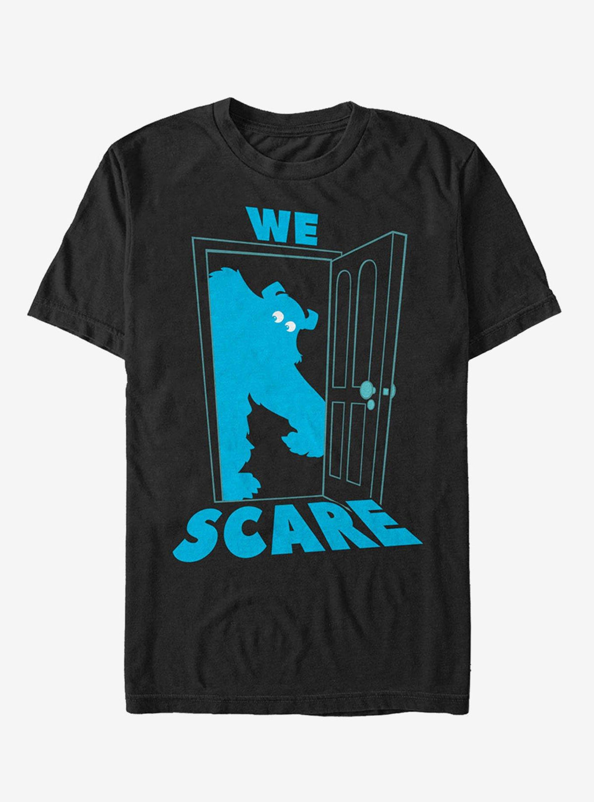 Disney Pixar Monsters Inc Sulley Scares Doorway T-shirt | Trendy Graphic Tee