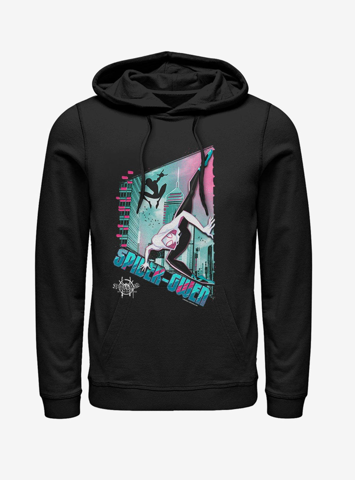 web hero Into The Spider-Verse Ghost-Spider Panel Hoodie