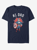 Marvel Captain America No 1 Dad T-Shirt | Premium Unisex T-Shirt, Trending Graphic Tee