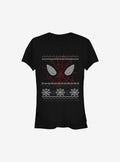 Marvel Spider-Man Eyes Christmas Sweater Girls T-Shirt T-Shirt | Exclusive Edition | Trending Now