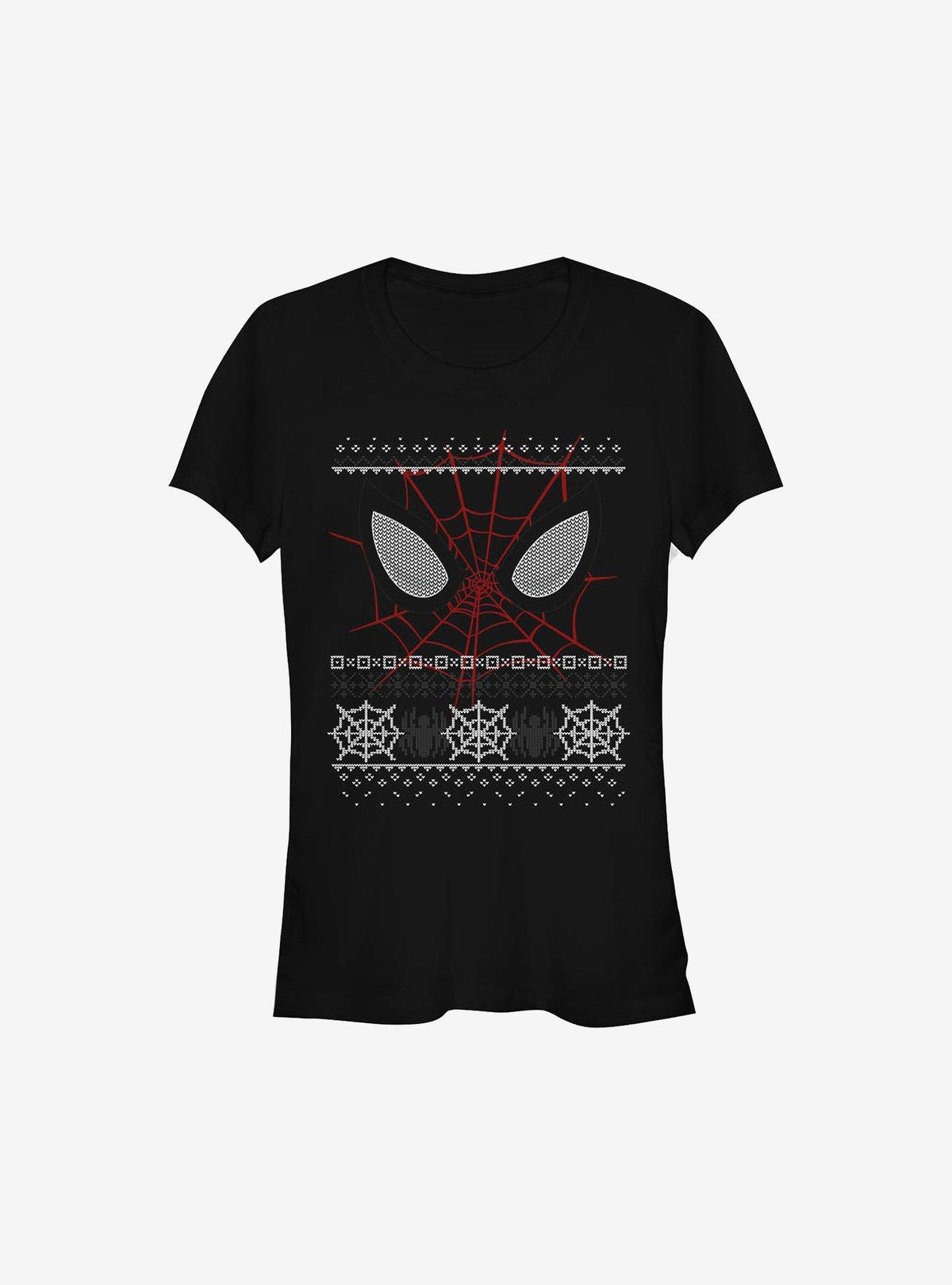 Marvel Spider-Man Eyes Christmas Sweater Girls T-Shirt T-Shirt | Exclusive Edition | Trending Now