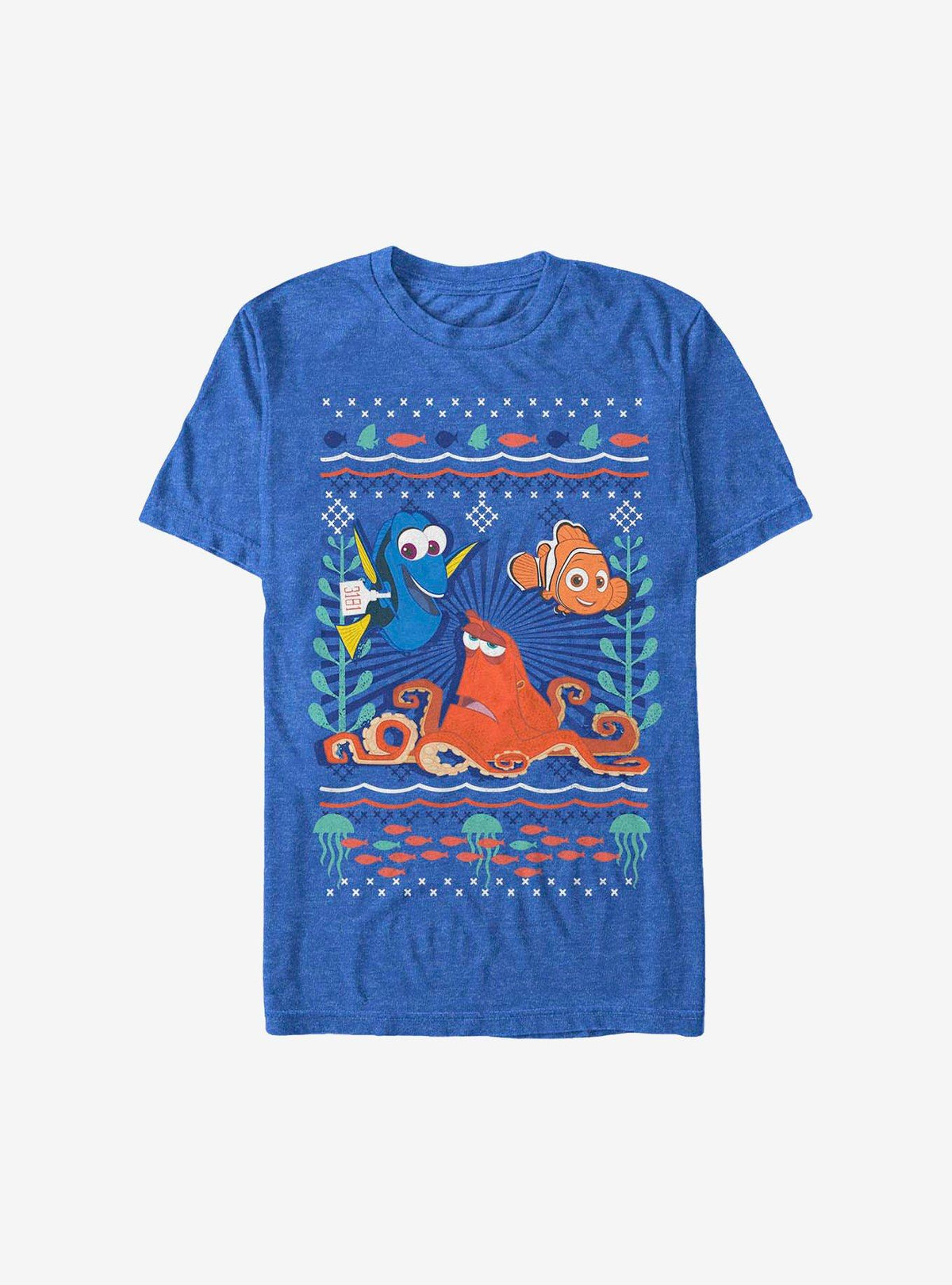 Disney Pixar Sea Christmas Pattern Sweater T-Shirt T-Shirt | Viral Style | Trending Now