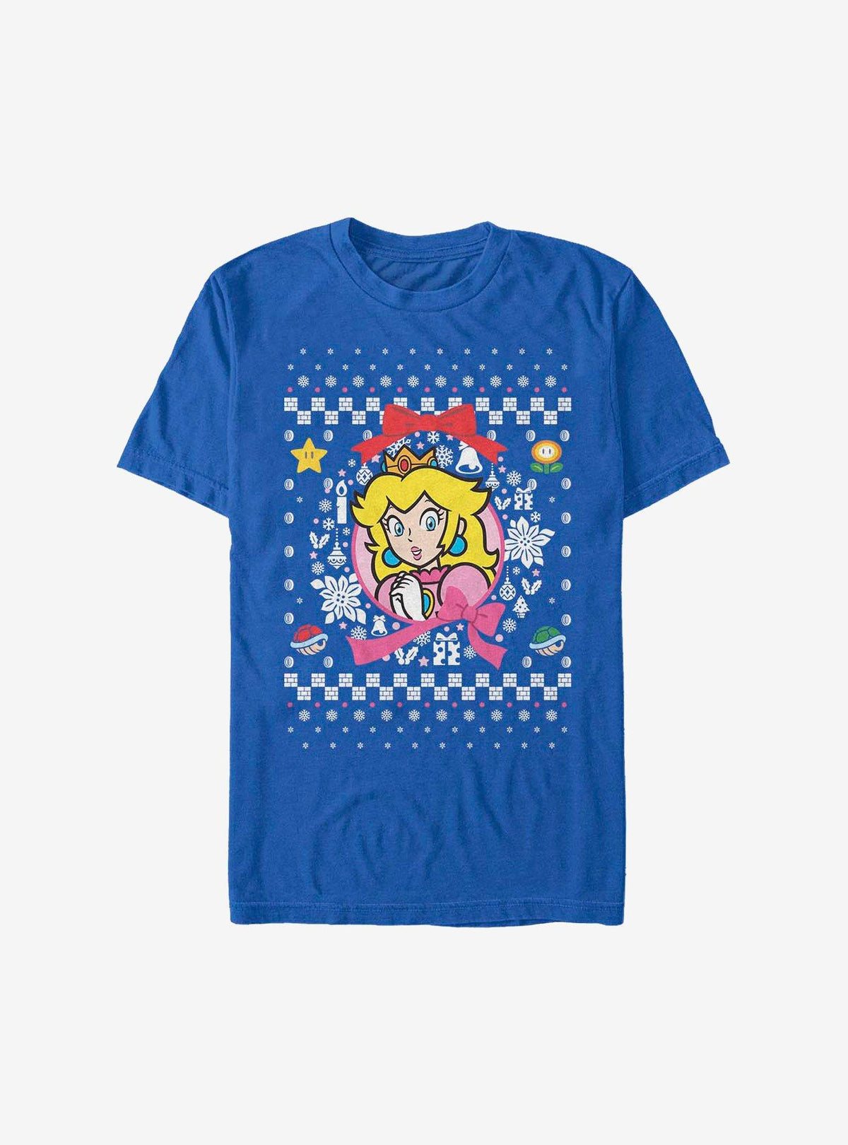 Super Mario Princess Wreath Christmas Sweater TShirt T-Shirt | Best-Selling Design | Perfect For Daily Wear