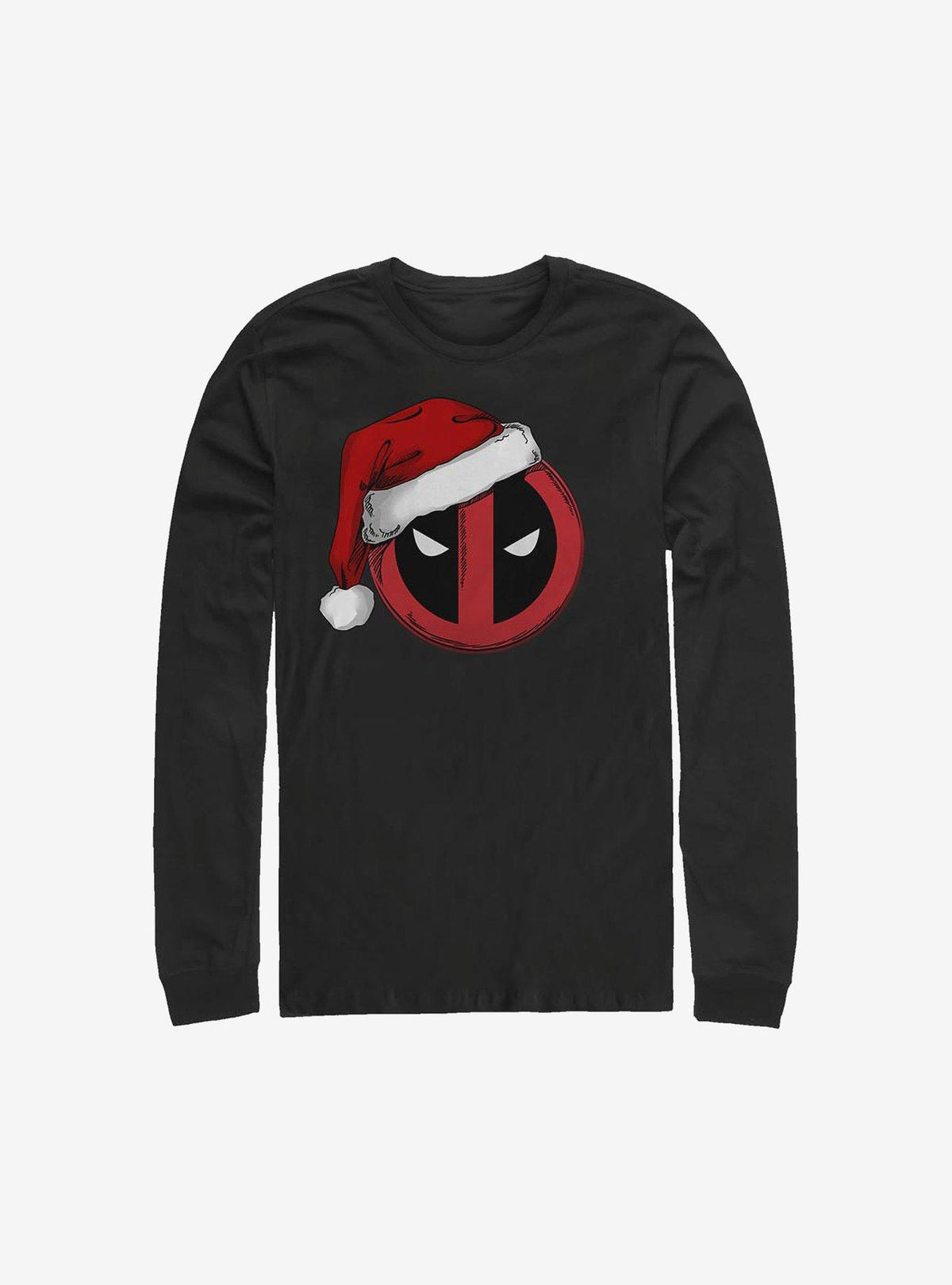 Marvel Deadpool Santa Hat Christmas Long-Sleeve T-Shirt T-Shirt | High-Quality Print | Great Gift Idea