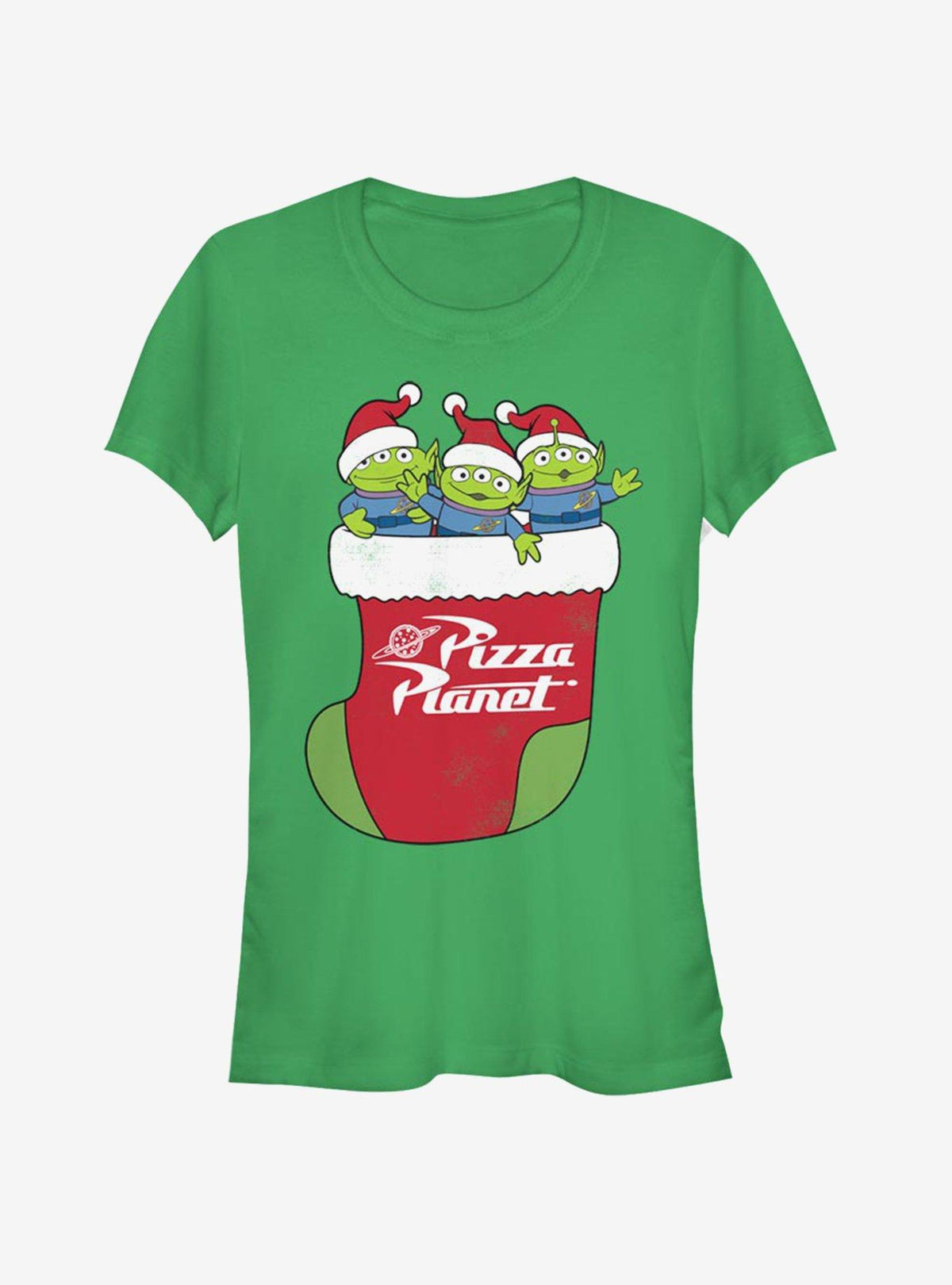 Disney Toy Story Pizza Planet Alien Christmas Stocking Girls T-Shirt T-Shirt | Fan Favorite Style | Great Gift Idea