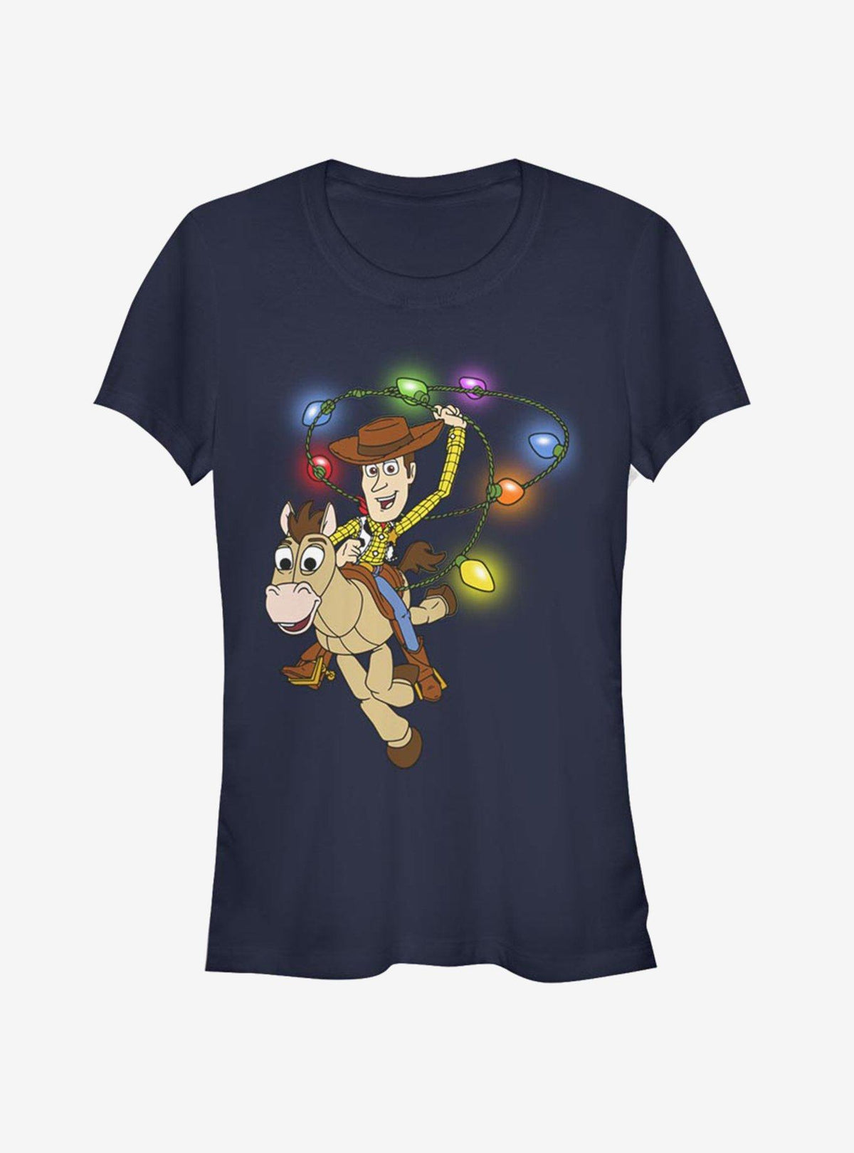 Disney Toy Story Woody Christmas Light Lasso Girls T-Shirt T-Shirt | High-Quality Print | High Demand Item