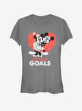 Disney Mickey Mouse Minnie Mouse Couple Goals Girls T-Shirt | Premium Unisex T-Shirt, Trending Graphic Tee