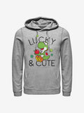 Nintendo retro platform gamer Lucky And Cute Yoshi Hoodie