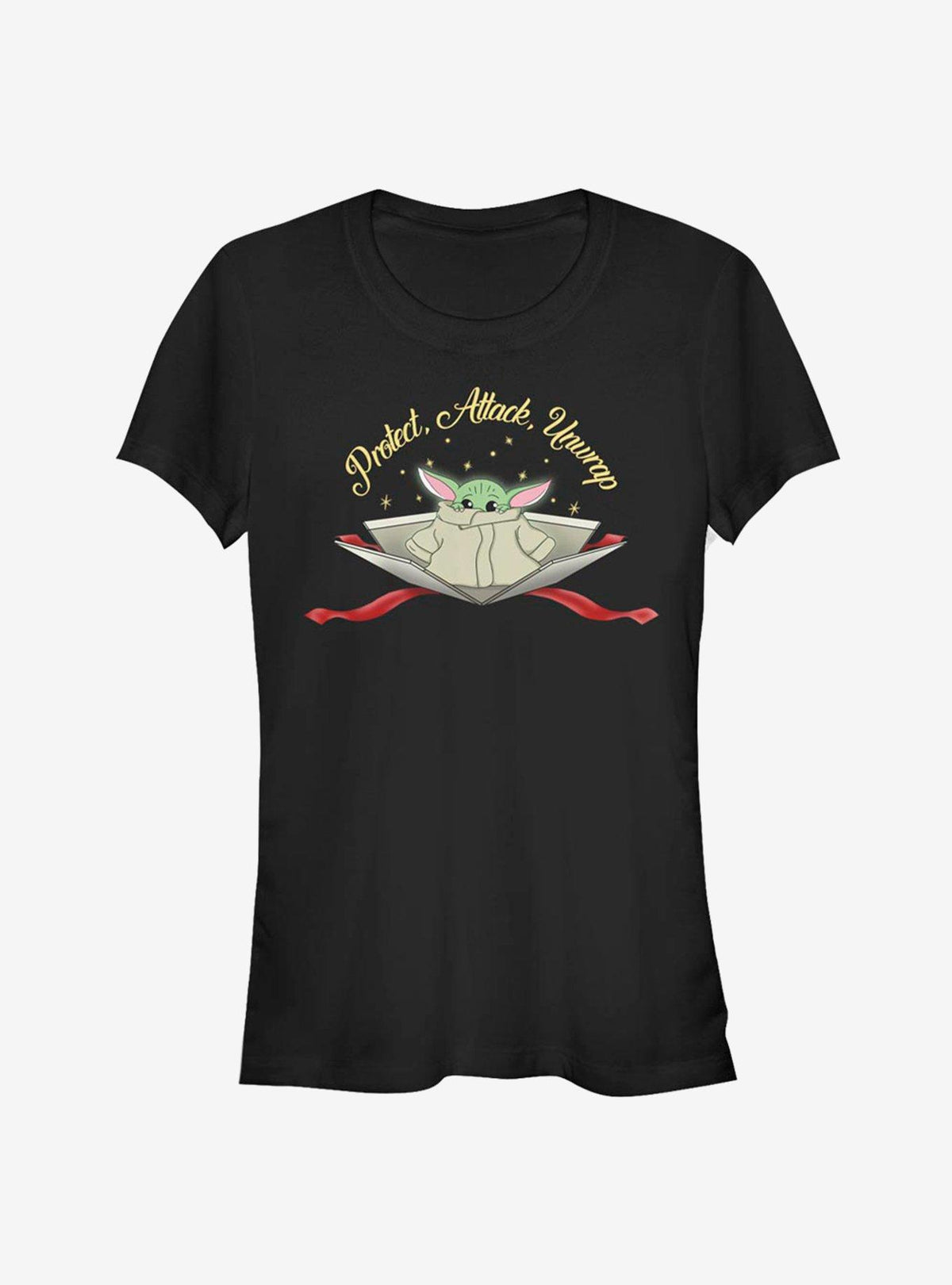 Star Wars The Mandalorian The Child Protect Attack Unwrap Girls T-Shirt | Premium Unisex T-Shirt, Trending Graphic Tee