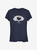 Disney Mickey Mouse Glove Heart Girls T-Shirt | Premium Unisex T-Shirt, Trending Graphic Tee