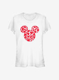 Disney Mickey Mouse Mickey Hearts Fill Girls T-Shirt | Premium Unisex T-Shirt, Trending Graphic Tee