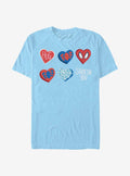 Marvel Avengers Spider Hearts T-Shirt | Premium Unisex T-Shirt, Trending Graphic Tee