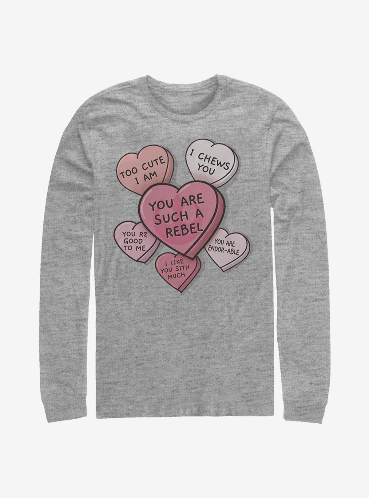 Star Wars Candy Hearts Long-Sleeve T-Shirt | Premium Unisex T-Shirt, Trending Graphic Tee