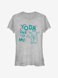 Star Wars Yoda One For Me Floating Girls T-Shirt | Premium Unisex T-Shirt, Trending Graphic Tee