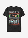 Nintendo Mario Bit Ugly Holiday T-Shirt T-Shirt | Fan Favorite Style | Great Gift Idea