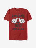 Disney Mickey Mouse Awesome Dad T-Shirt | Premium Unisex T-Shirt, Trending Graphic Tee