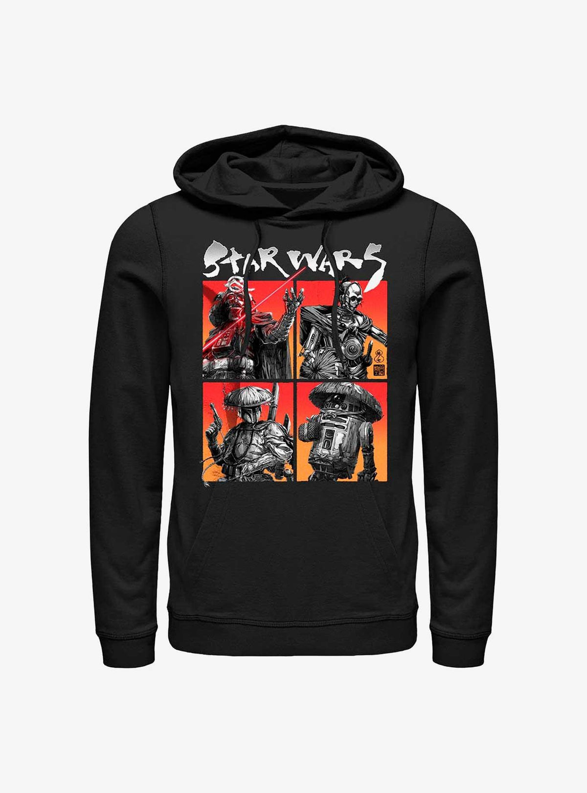 space adventure Visions Four Corner Panels Hoodie