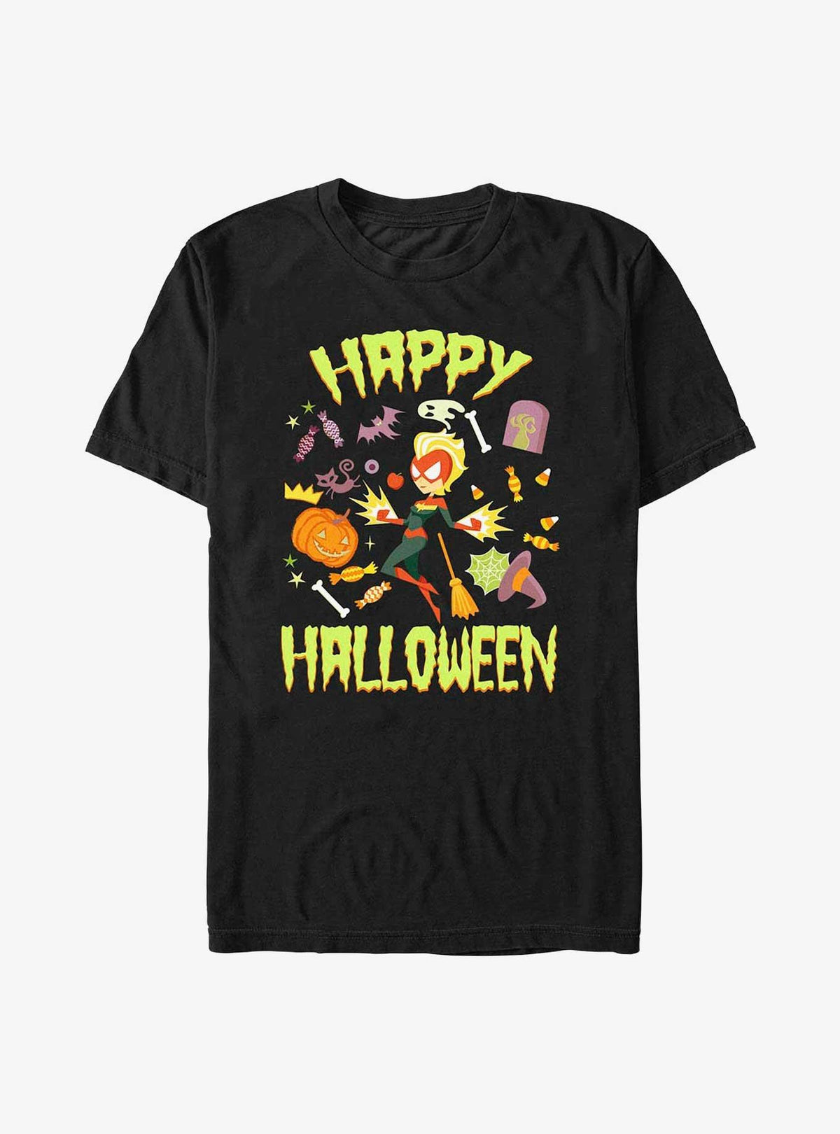 Marvel Captain Marvel Happy Halloween T-Shirt