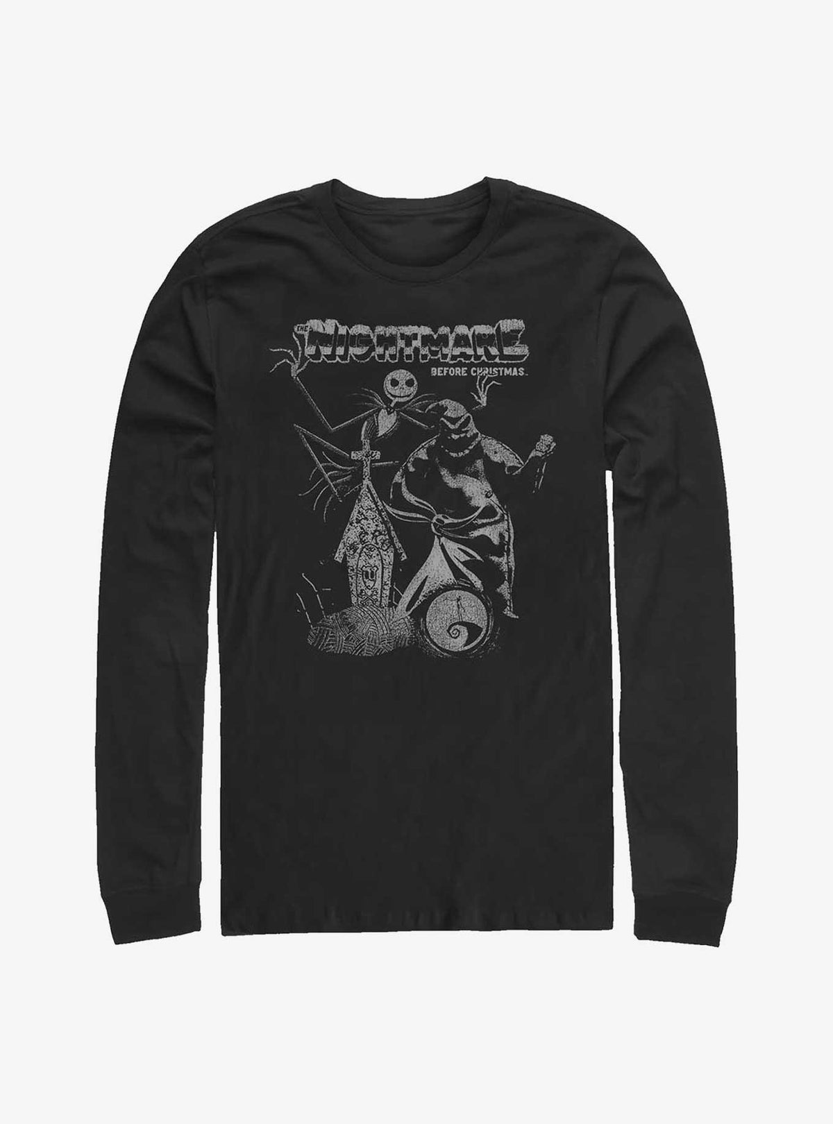 Disney The Nightmare Before Christmas Vintage Poster LongSleeve TShirt Poster | Cute Festive Style | Top Pick For Gifting