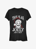 The Nightmare Before Christmas This Is As Jolly As I Get Santa Jack Girls TShirt T-Shirt | Best-Selling Design | Perfect For Daily Wear