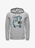 space adventure Death Star Map Hoodie