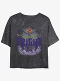 Disney The Nightmare Before Christmas King of Fright Mineral Wash Girls Crop T-Shirt T-Shirt | Exclusive Edition | Must-Have Style