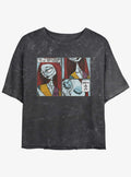 The Nightmare Before Christmas Sally Comic Mineral Wash Girls Crop TShirt T-Shirt | Best-Selling Design | Perfect Holiday Gift