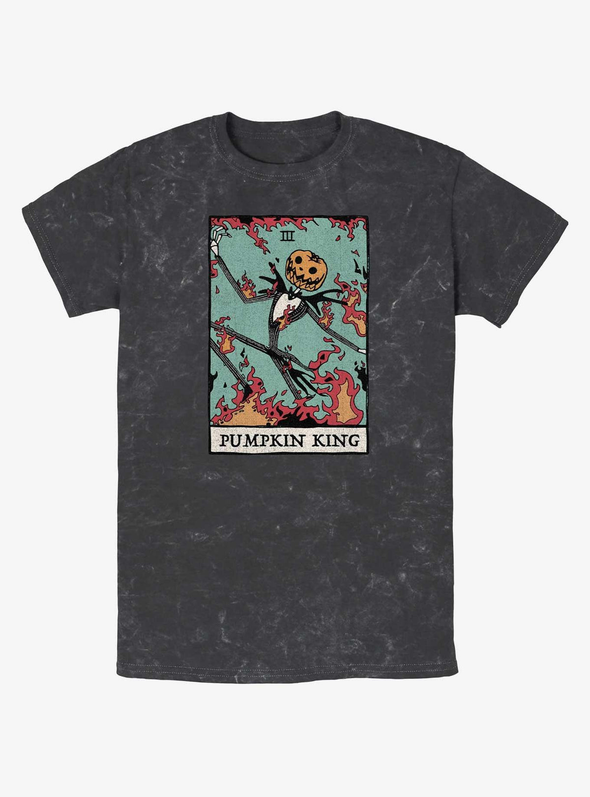 Disney The Nightmare Before Christmas Jack Pumpkin King Card Mineral Wash T-Shirt T-Shirt | Best-Selling Artwork | High Demand Item