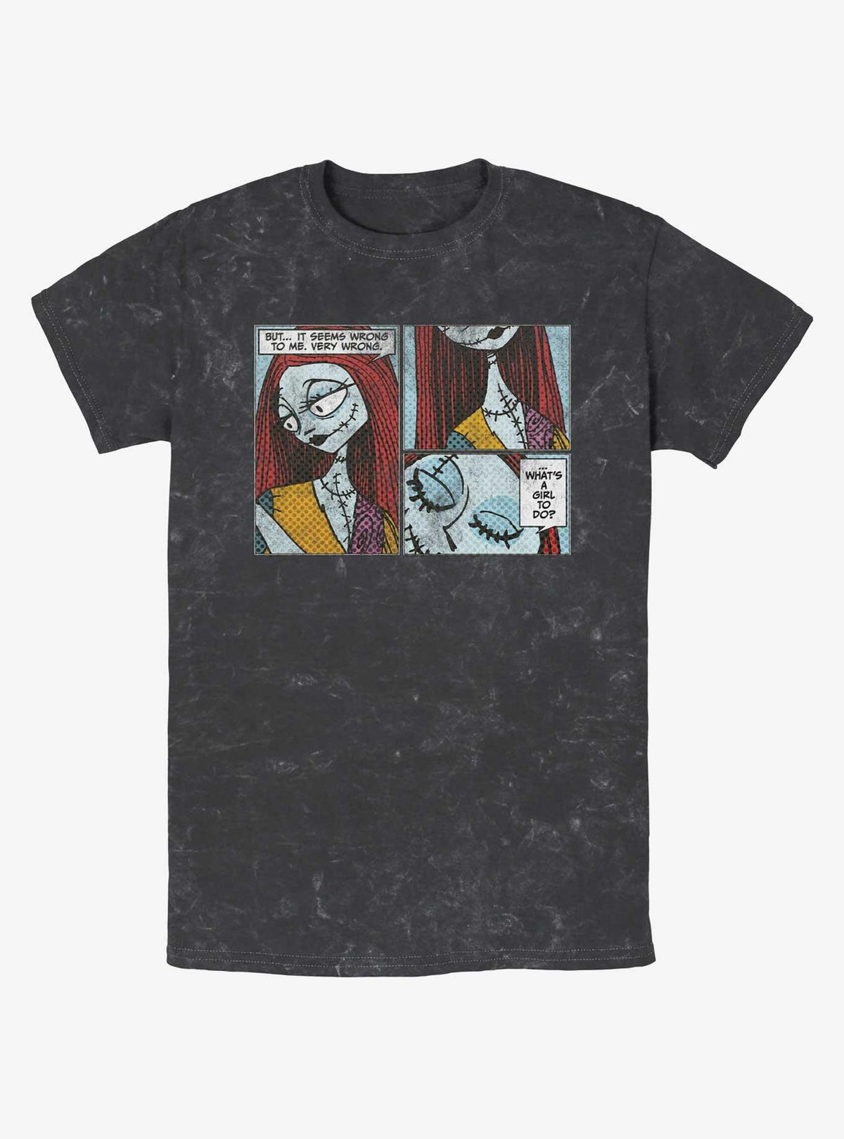 The Nightmare Before Christmas Sally Comic Mineral Wash TShirt T-Shirt | High-Quality Print | Limited Christmas Style