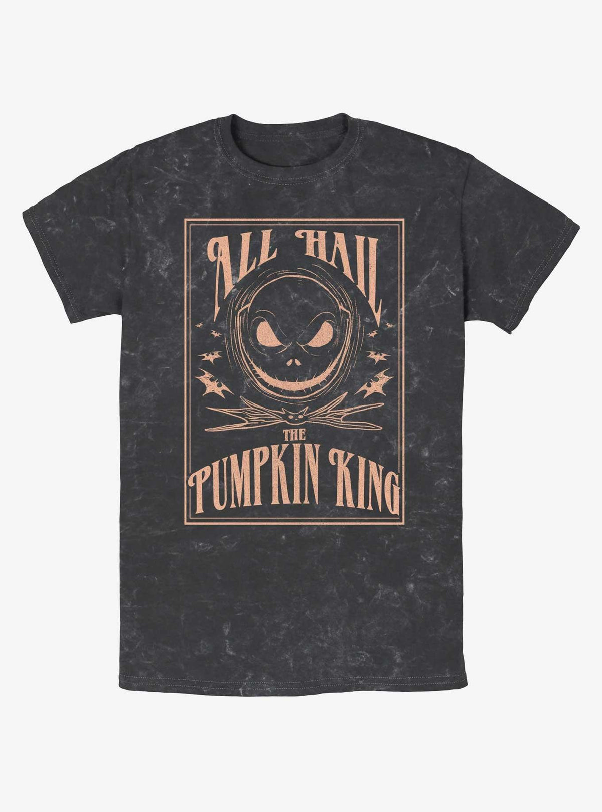 The Nightmare Before Christmas Hail The Pumpkin King Mineral Wash TShirt T-Shirt | High-Quality Print | Top Pick For Gifting