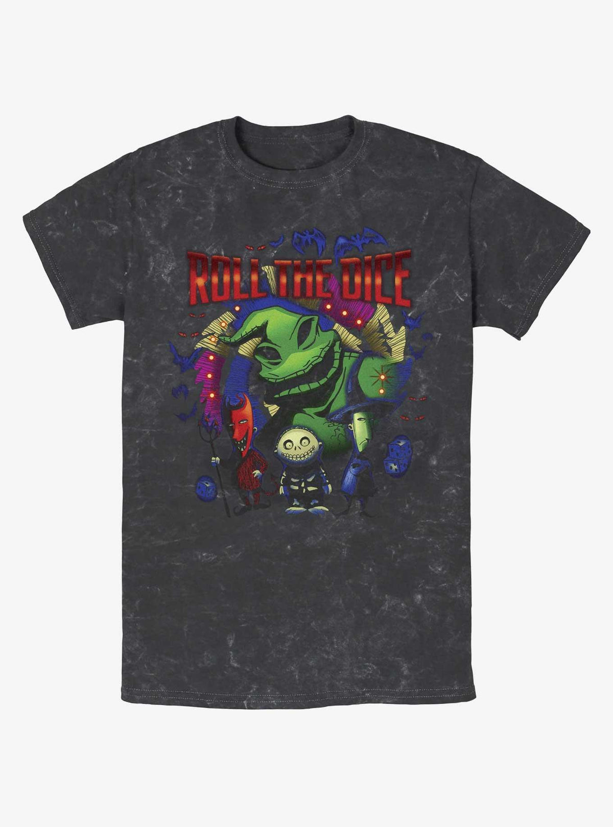 The Nightmare Before Christmas Oogie Dice Mineral Wash TShirt T-Shirt | Premium Graphic | Perfect For Daily Wear