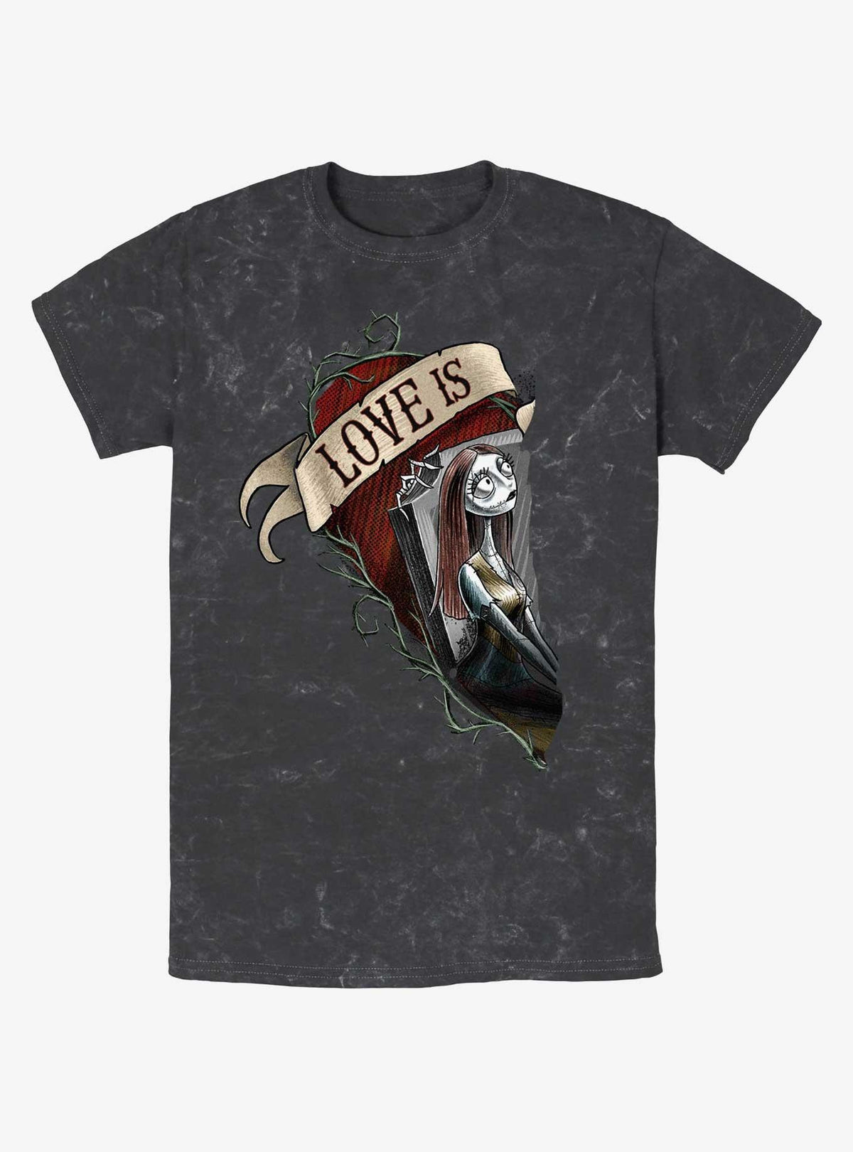 The Nightmare Before Christmas Sally Love Is Mineral Wash T-shirt | Trendy Graphic Tee