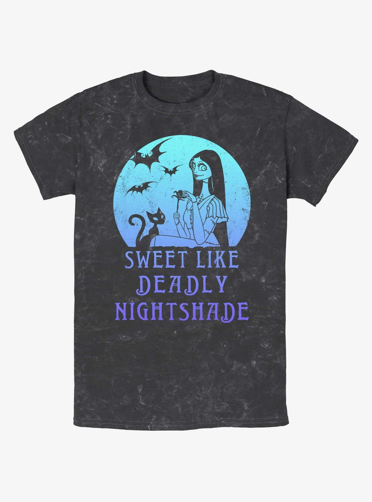 Disney The Nightmare Before Christmas Sally Sweet Like Deadly Nightshade Mineral Wash TShirt T-Shirt | Top Trending Graphic | Great For Christmas Season