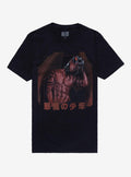Demon Anime Babe Boyfriend Fit Girls TShirt T-Shirt | Cute Festive Style | Perfect Holiday Gift