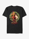 Disney The Nightmare Before Christmas Santa Jack Wreath TShirt T-Shirt | Holiday Edition | Limited Christmas Style
