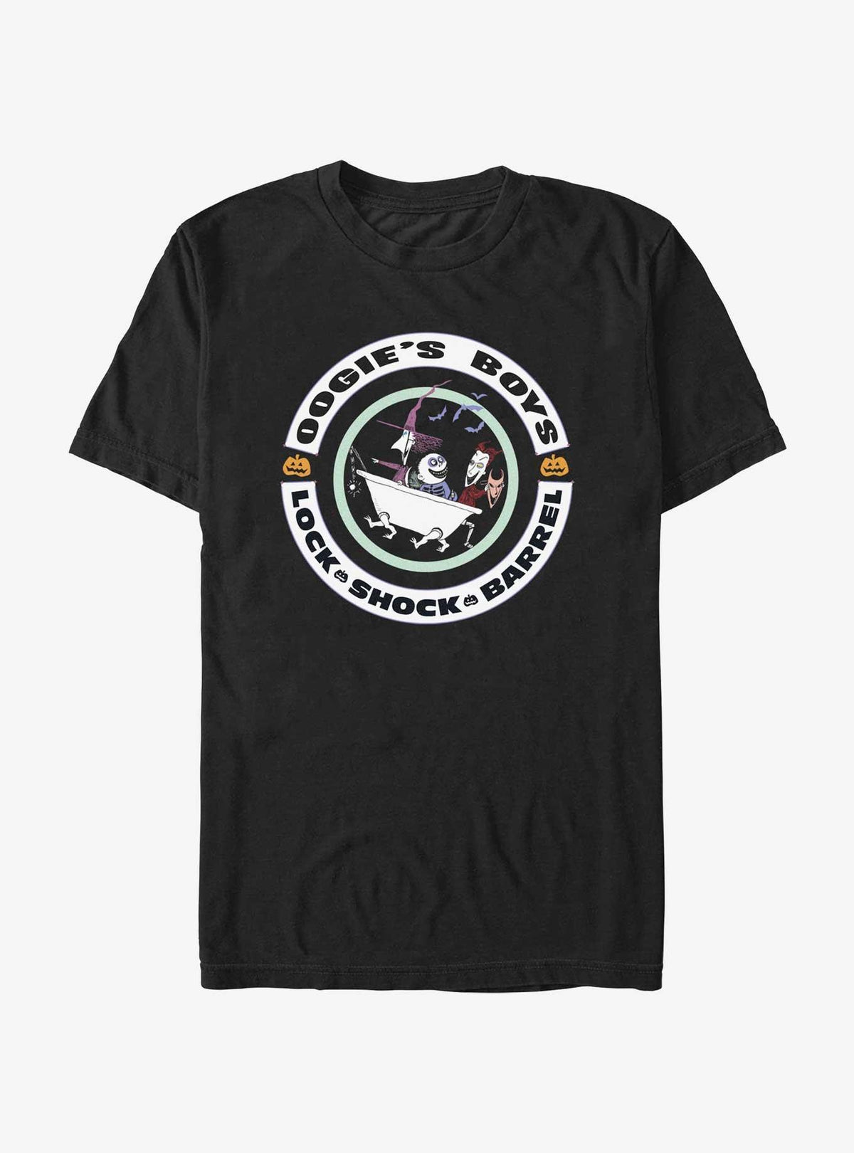 Disney The Nightmare Before Christmas Troublemakers Lock Shock Barrel TShirt T-Shirt | Fan Favorite Artwork | Trending Festive Apparel