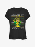 Marvel Loki Mischief Season Ugly Christmas Girls T-Shirt T-Shirt | High-Quality Print | Perfect For Daily Wear