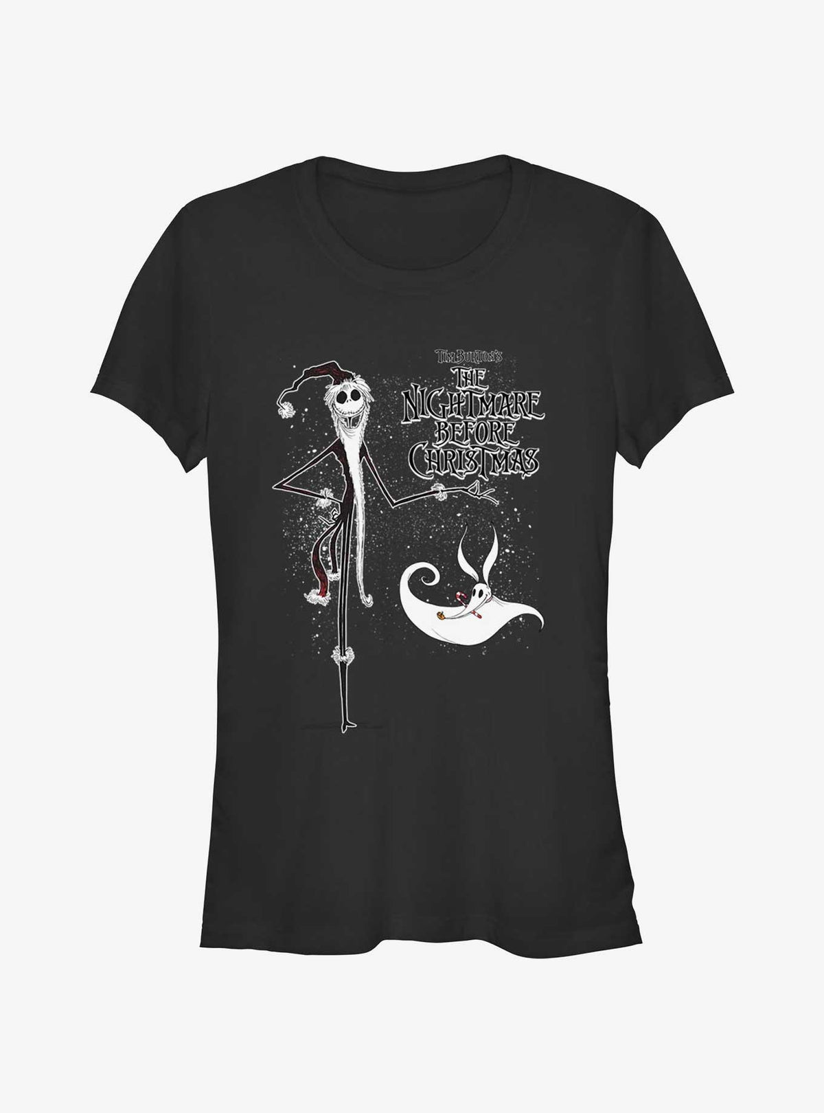 Disney The Nightmare Before Christmas Santa Jack and Zero Girls TShirt T-Shirt | Best-Selling Design | Great For Christmas Season