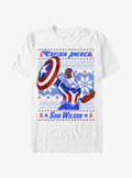 Marvel Captain America Sam Wilson Ugly Christmas TShirt T-Shirt | High-Quality Print | Top Pick For Gifting