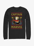 Marvel Captain Marvel Ugly Christmas Long-Sleeve T-Shirt T-Shirt | Best-Selling Artwork | Top Pick For Fans