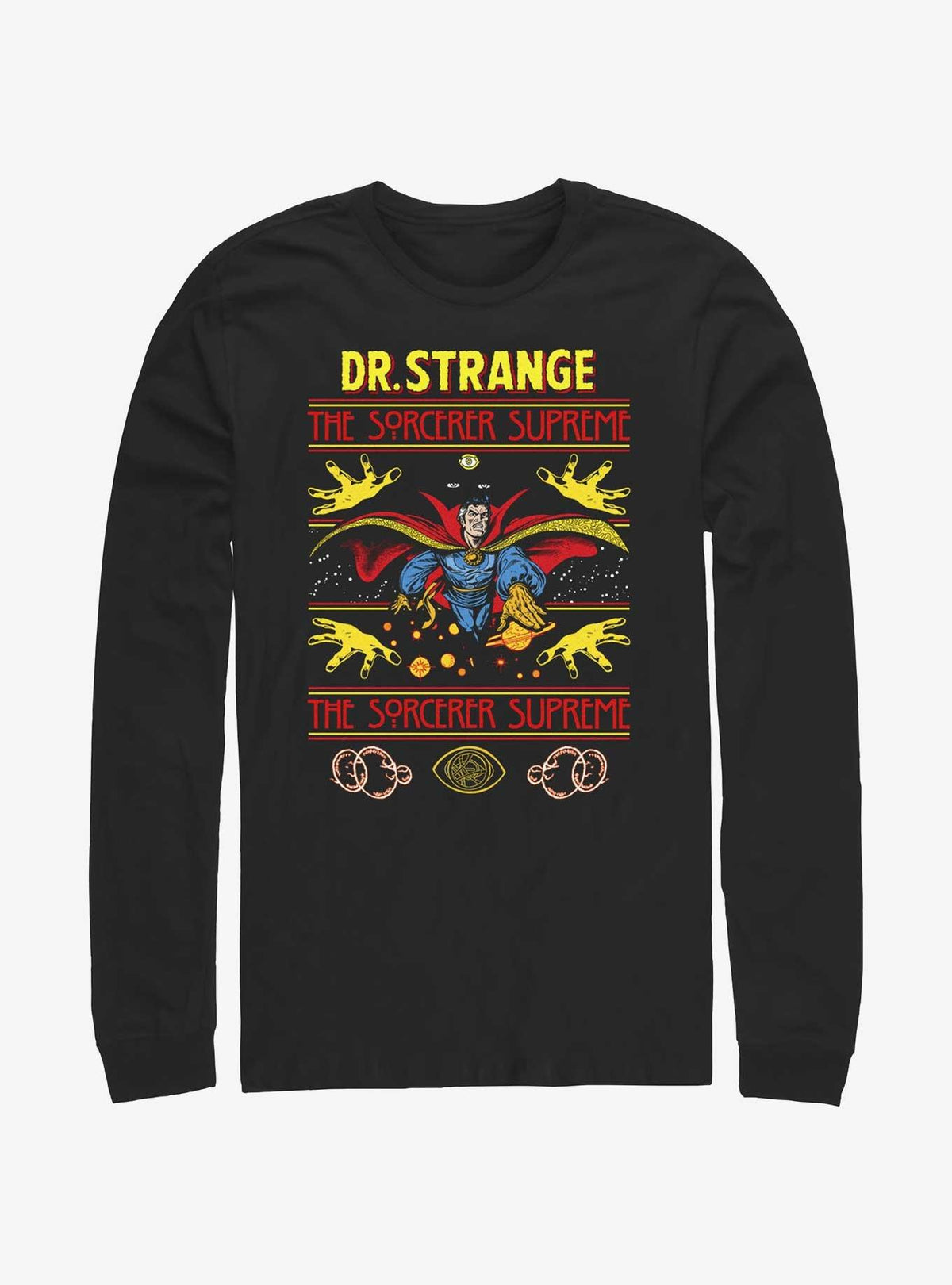 Marvel Doctor Strange Sorcerer Supreme Ugly Christmas Long-Sleeve T-Shirt T-Shirt | Viral Style | Top Pick For Fans