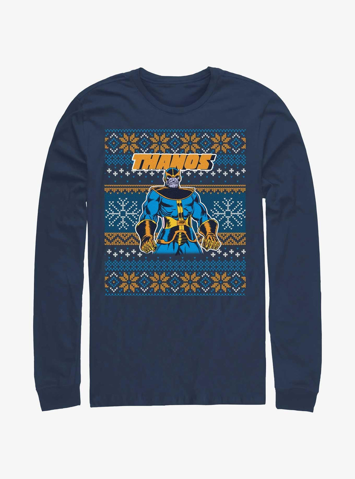 Marvel Thanos Ugly Christmas LongSleeve TShirt T-Shirt | High-Quality Print | Limited Christmas Style