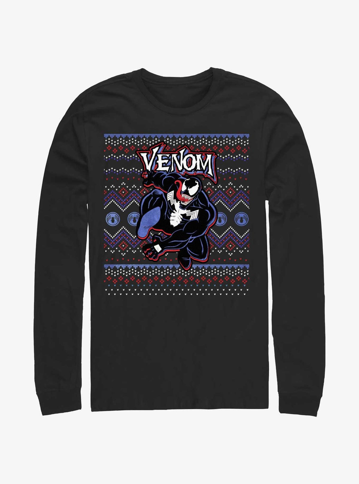 Marvel Venom Venomous Ugly Christmas Long-Sleeve T-Shirt T-Shirt | Premium Graphic | Perfect For Daily Wear