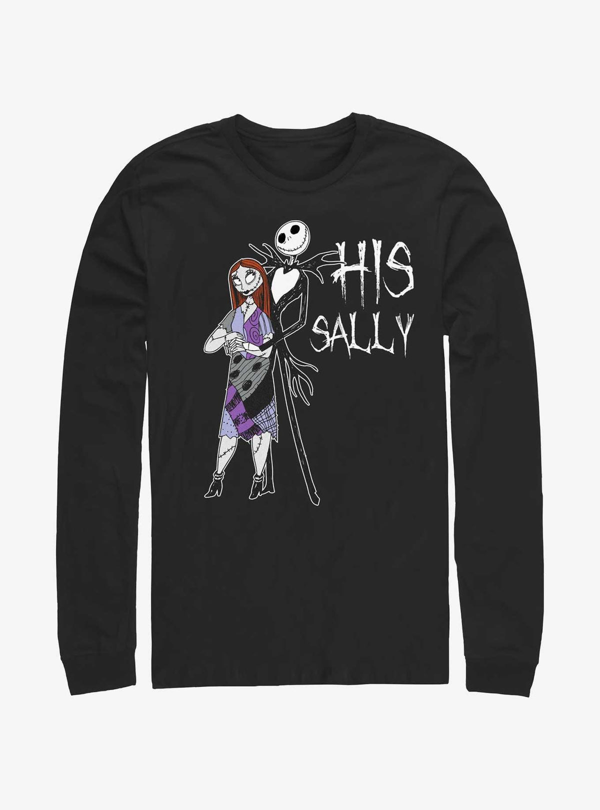 The Nightmare Before Christmas His Sally LongSleeve TShirt T-Shirt | Fan Favorite Artwork | Trending Festive Apparel