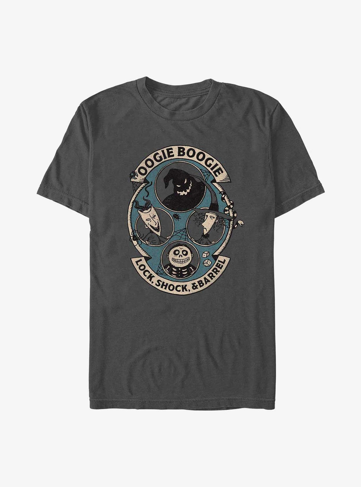 Disney The Nightmare Before Christmas Oogie Boogie With Lock Shock Barrel TShirt T-Shirt | Holiday Edition | Perfect Holiday Gift