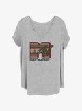 MTV Ugly Christmas Logo Girls T-Shirt Plus Size T-Shirt | Exclusive Edition | Great Gift Idea