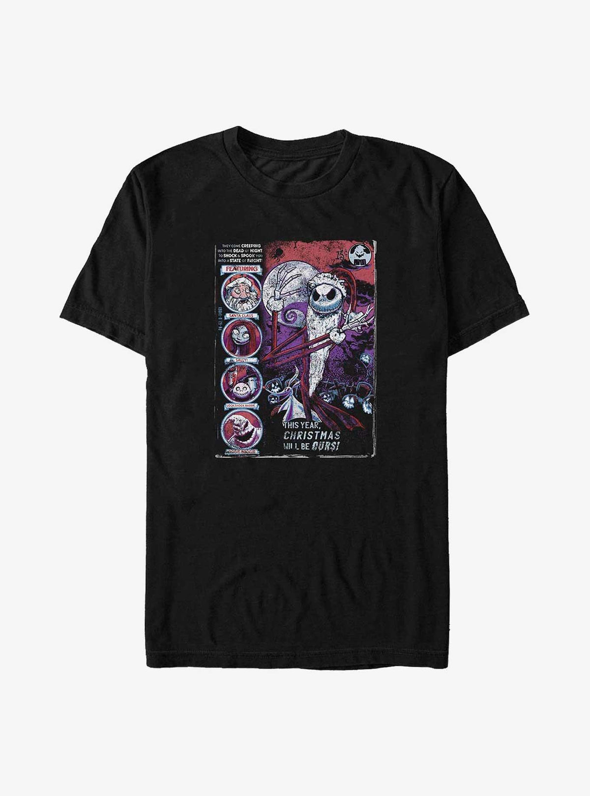 Disney The Nightmare Before Christmas Comic Cover Big Tall T-Shirt T-Shirt | Aesthetic Graphic | Perfect For Daily Wear