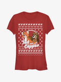 Disney The Fox and the Hound Tod and Copper Ugly Christmas Girls TShirt T-Shirt | Holiday Edition | Trending Festive Apparel